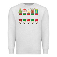 Oatmeal Heather add your personalization christmas pencils Premium Sweatshirt - MaliasSmallBusiness