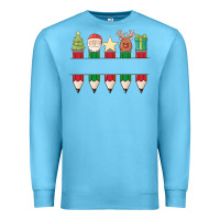 Ocean Blue add your personalization christmas pencils Premium Sweatshirt - MaliasSmallBusiness