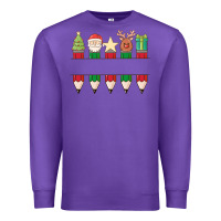 Purple add your personalization christmas pencils Premium Sweatshirt - MaliasSmallBusiness