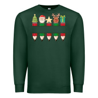 Sports Green add your personalization christmas pencils Premium Sweatshirt - MaliasSmallBusiness