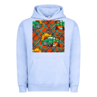 Pigment Grape Ice Fall truck Urban Hoodie - NancyCooperArtShop