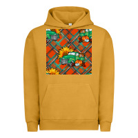 Pigment Peanut Butter Fall truck Urban Hoodie - NancyCooperArtShop