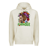 Oatmeal Heather momster halloween momlife Premium Hoodie - Jasminsmagicworld