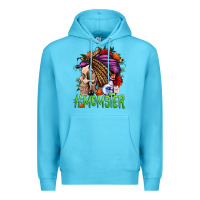 Ocean Blue momster halloween momlife Premium Hoodie - Jasminsmagicworld
