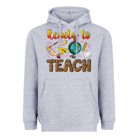Heather Grey ready to teach Heavyweight Hoodie - NancyCooperArtShop