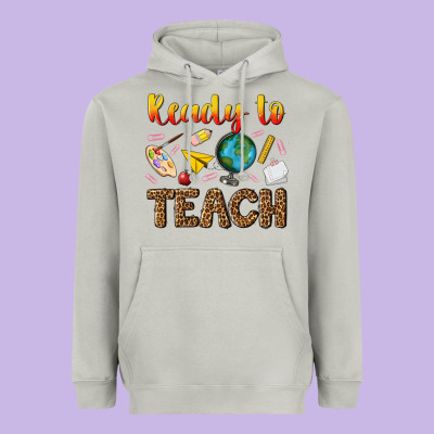 Ready To Teach Heavyweight Hoodie Designed By Nancycooperartshop