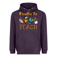 Plum ready to teach Heavyweight Hoodie - NancyCooperArtShop