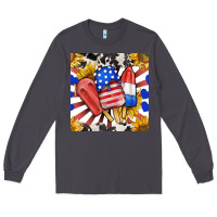 Smoke patriotic popsicles and sunflowers Long Sleeve Tee - BundleAndBundleShop