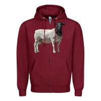 Dorper Sheep Zipper Hoodie | Teevron