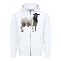 White dorper sheep Zipper Hoodie - LillyAllenDesigns