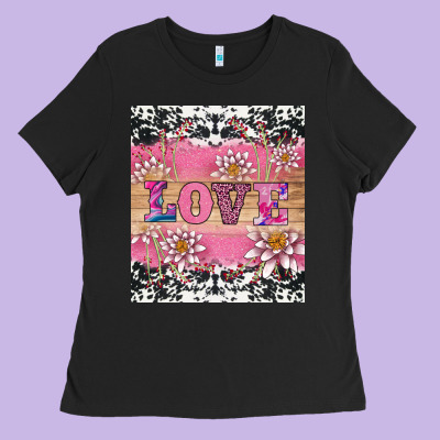V.d Love And Lotus Tumbler Ladies Tee Designed By Adodesignshop