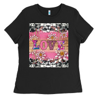 Black v.d love and lotus tumbler Ladies Tee - AdoDesignShop