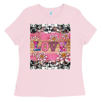 Bubblegum Pink v.d love and lotus tumbler Ladies Tee - AdoDesignShop