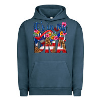 Pigment Midnight Navy its in my dna puerto rico Urban Hoodie - texasbilliewilder