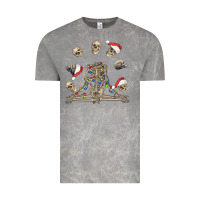Cloud Rock christmas human skeleton and skulls Vintage Tee - FaDigitalArtStudio