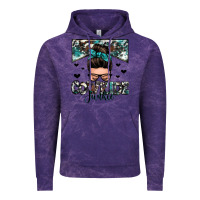 Cloud Purple cowhide junkie messy bun Vintage Hoodie - Zillion Design Studio