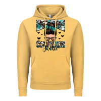 Vintage Mustard cowhide junkie messy bun Vintage Hoodie - Zillion Design Studio
