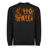 Black hello fall Heavyweight Sweatshirt - RacoonDesign