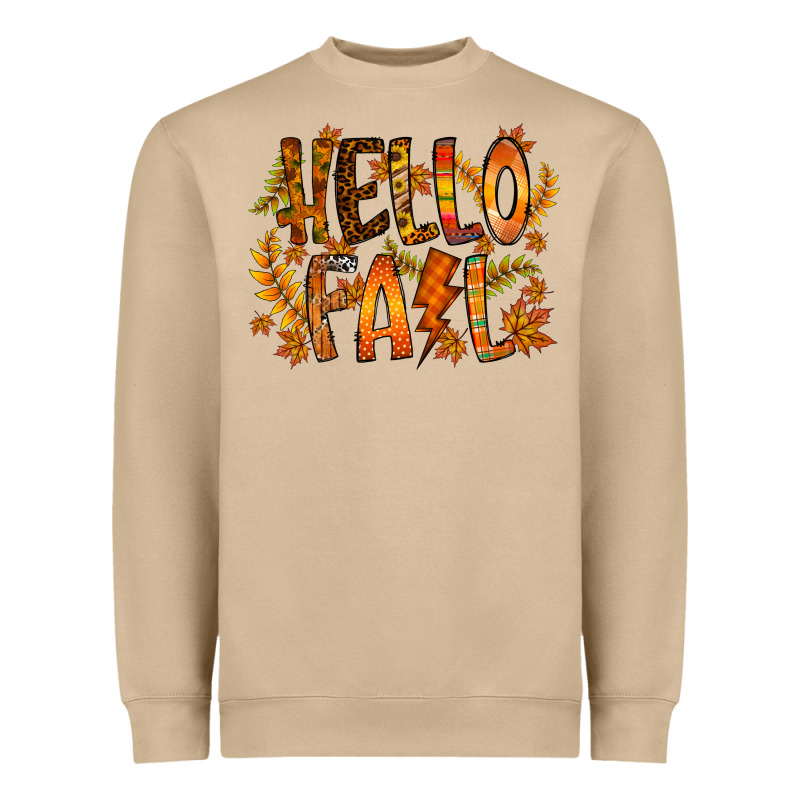 Hello Fall Heavyweight Sweatshirt by RacoonDesign | Teevron