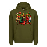 Army Green merry Christmas Premium Hoodie - Jasminsmagicworld