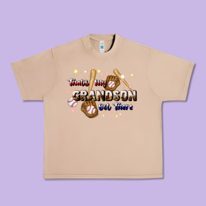 That's My Grandson Out There Baseball Urban Heavy Tee Designed By Jahusdesignshop