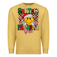 Antique Gold santas favorite girl Premium Sweatshirt - MaliasSmallBusiness