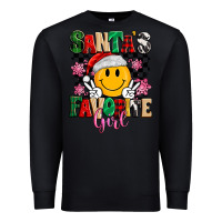 Black santas favorite girl Premium Sweatshirt - MaliasSmallBusiness
