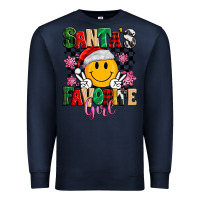 Navy santas favorite girl Premium Sweatshirt - MaliasSmallBusiness