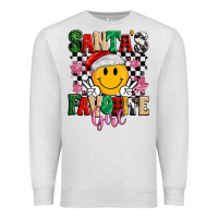 Oatmeal Heather santas favorite girl Premium Sweatshirt - MaliasSmallBusiness