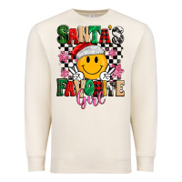 Santas Favorite Girl Premium Sweatshirt | Teevron