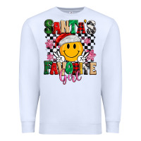 White santas favorite girl Premium Sweatshirt - MaliasSmallBusiness
