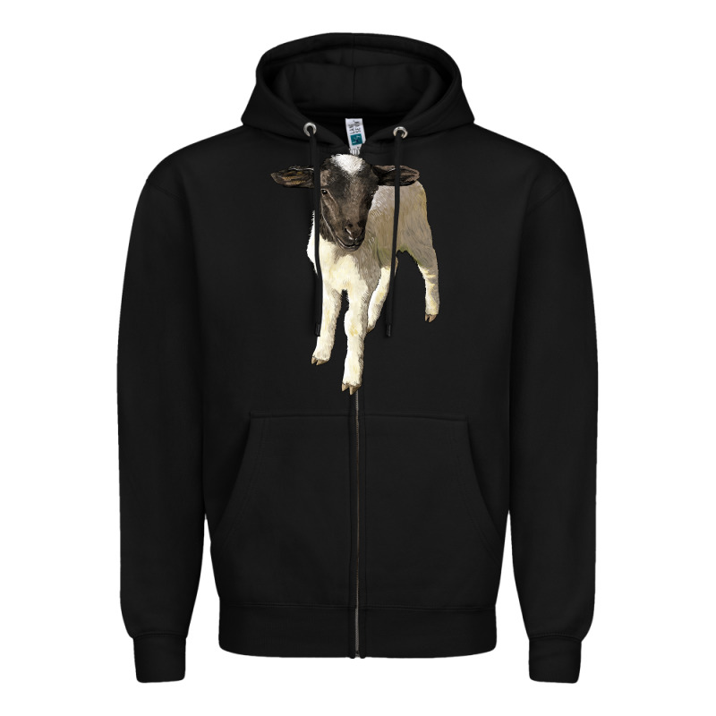 Dorper Baby Sheep Zipper Hoodie by LillyAllenDesigns | Teevron