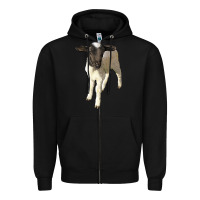 Black dorper baby sheep Zipper Hoodie - LillyAllenDesigns