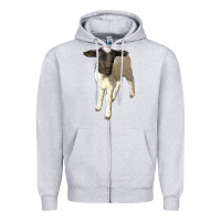 Heather Grey dorper baby sheep Zipper Hoodie - LillyAllenDesigns