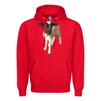Red dorper baby sheep Zipper Hoodie - LillyAllenDesigns