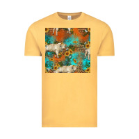 Vintage Mustard western charolais cow seamless pattern Vintage Tee - HRA Design Shop