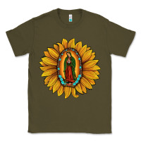 Army Green our lady of guadalupe sunflower Classic Tee - JahusDesignShop
