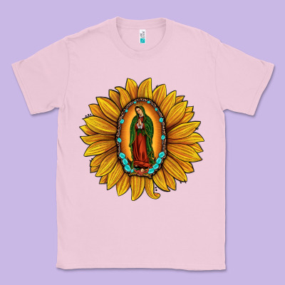 Our Lady Of Guadalupe Sunflower Classic Tee Designed By Jahusdesignshop