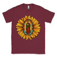 Burgundy our lady of guadalupe sunflower Classic Tee - JahusDesignShop