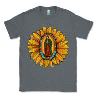 Charcoal Heather our lady of guadalupe sunflower Classic Tee - JahusDesignShop