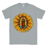 Heather Grey our lady of guadalupe sunflower Classic Tee - JahusDesignShop