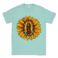 Seafoam our lady of guadalupe sunflower Classic Tee - JahusDesignShop