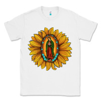 White our lady of guadalupe sunflower Classic Tee - JahusDesignShop