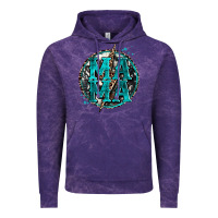 Cloud Purple cowhide mama lighting bolt Vintage Hoodie - Zillion Design Studio