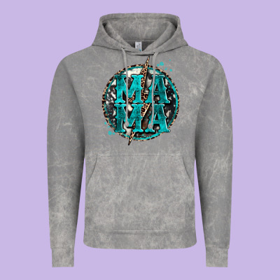 Cowhide Mama Lighting Bolt Vintage Hoodie Designed By Zillion Design Studio