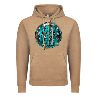Vintage Coffee cowhide mama lighting bolt Vintage Hoodie - Zillion Design Studio