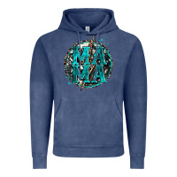 Vintage Denim cowhide mama lighting bolt Vintage Hoodie - Zillion Design Studio