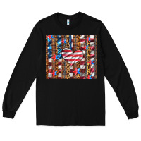 Black western usa flag heart and stars tumbler Long Sleeve Tee - Artiststas