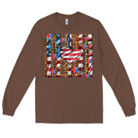 Chestnut western usa flag heart and stars tumbler Long Sleeve Tee - Artiststas
