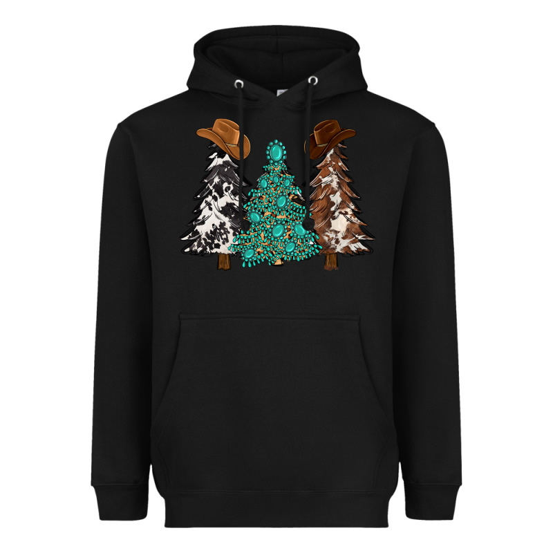 Cowhide With Gemstones Trees Heavyweight Hoodie by MaliasSmallBusiness | Teevron